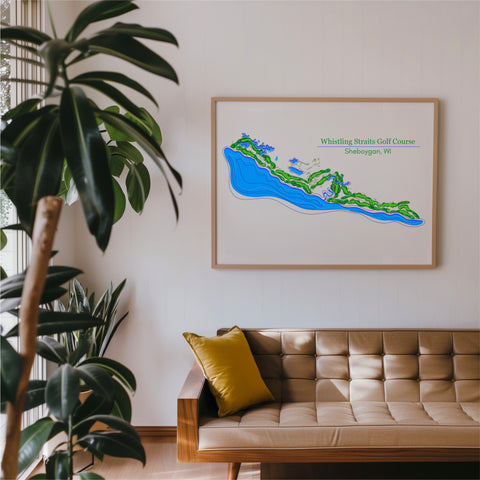 Whistling Straits Golf Course | Course Map|