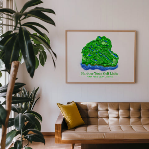 Framed poster